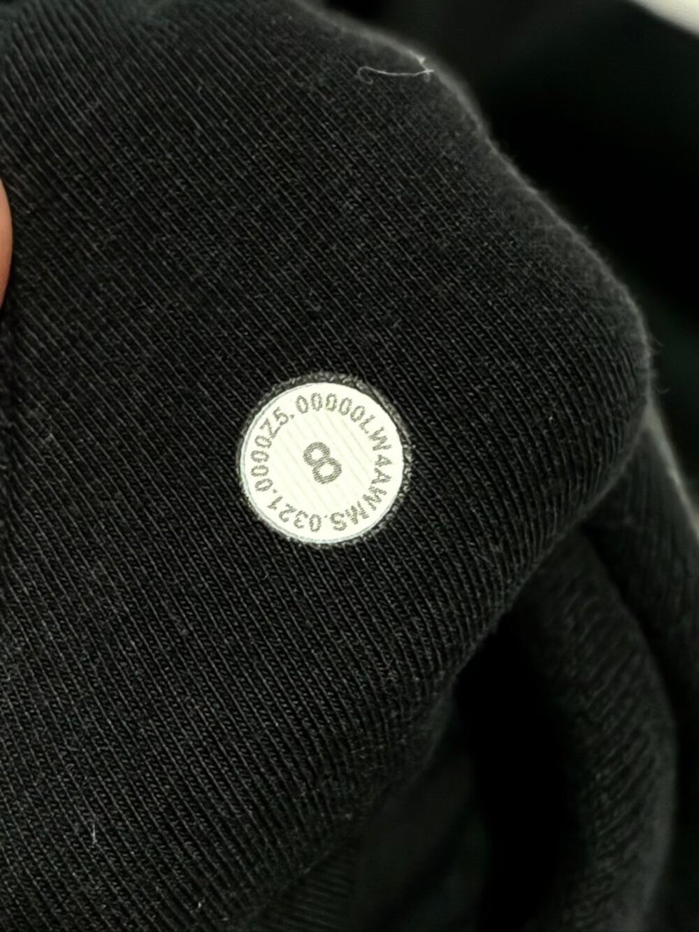Lululemon Scuba Full-Zip Hoodie — Black, Size 8